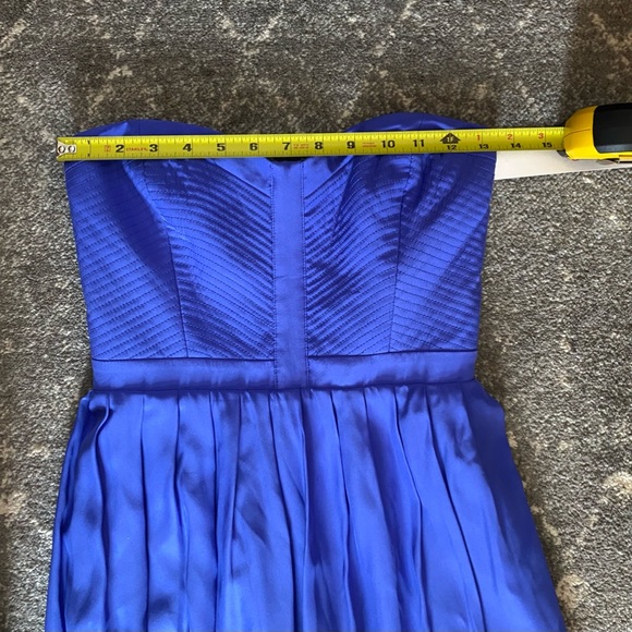NWT Parker Silk Strapless Maxi Dress in Pacific Blue - size M - Picture 10 of 10